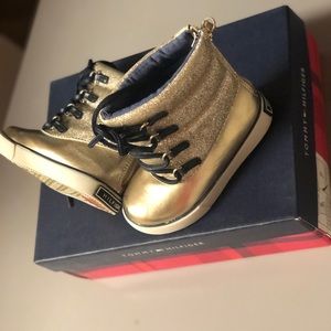 Girls Tommy Hilfiger Gold Boots